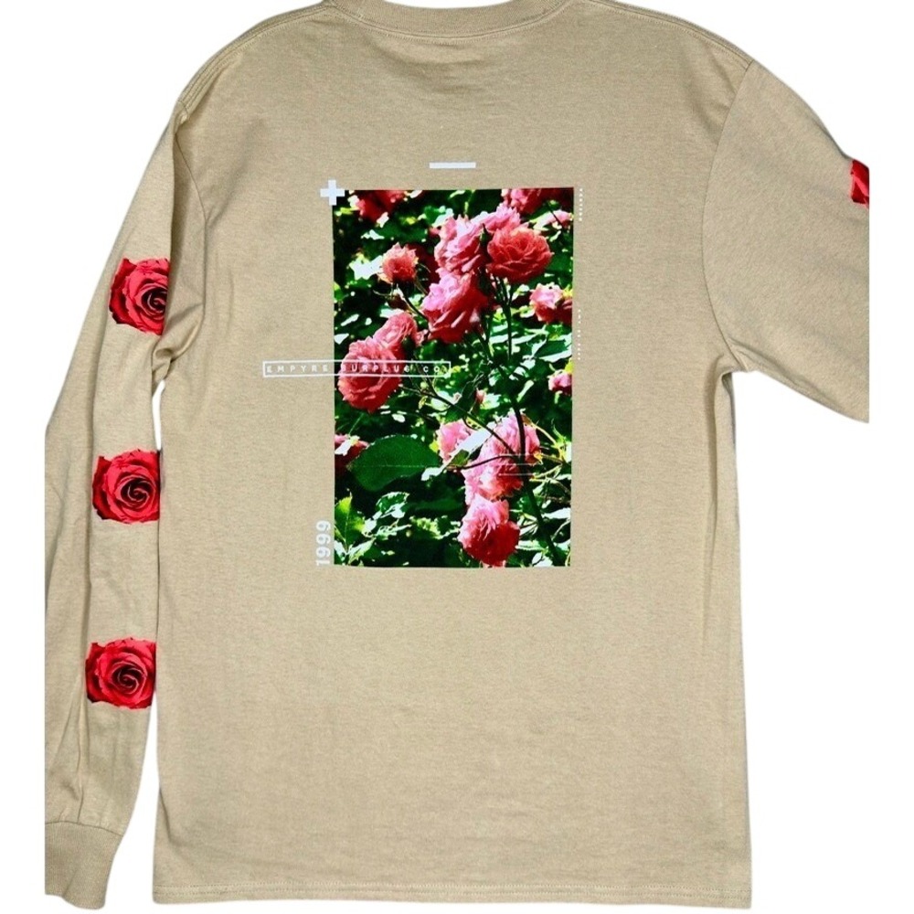 Empyre Long Sleeve Rose Graphic T-Shirt 1999 Mens Medium